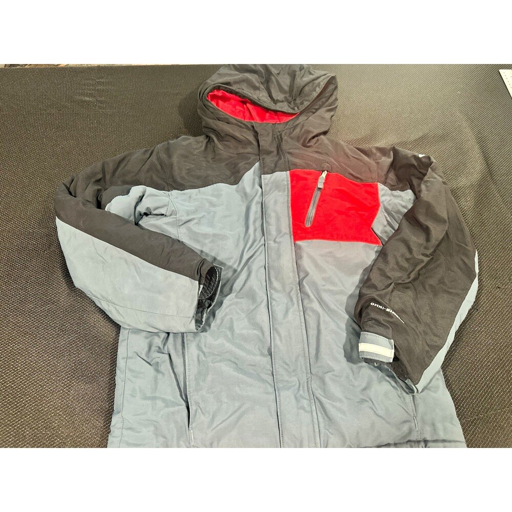 Columbia Omni-Shield Boys 10-12 Hooded Colorblock Ski Winter Jacket